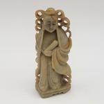 Vintage Guanyin Soapstone Carving Sculpture, 3