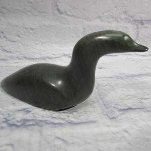 Inuit Soapstone Goose Sculpture - Vintage Art Decor