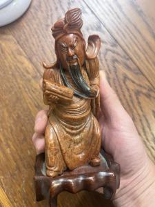 Chinese Soapstone Carving of General Guanyu