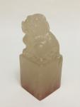 Pixiu Seal Stamp in Chinese Soapstone Carving