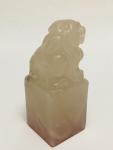 Pixiu Seal Stamp in Chinese Soapstone Carving