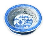 19th Century Qing Dynasty Blue Canton Bowl Set