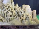 Chinese Soapstone Landscape Sculpture with Pavilion 9"x5