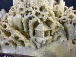 Chinese Soapstone Landscape Sculpture with Pavilion 9"x5
