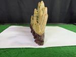 Chinese Soapstone Landscape Sculpture with Pavilion 9"x5