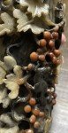 Chinese Soapstone Hand-Carved Vase with Squirrels