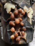 Chinese Soapstone Hand-Carved Vase with Squirrels