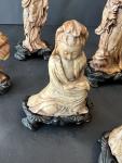 Set of 5 Vintage Chinese Soapstone Figurines