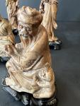 Set of 5 Vintage Chinese Soapstone Figurines