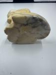 White Soapstone Foo Dog Figurine from China