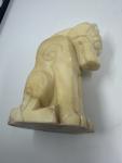 White Soapstone Foo Dog Figurine from China