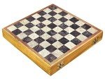 Vintage Asian Soapstone Chess Set with Wooden Box