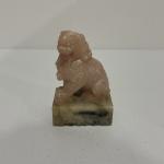 Chinese Hand Carved Soapstone Foo Dog Figurine