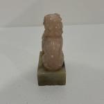 Chinese Hand Carved Soapstone Foo Dog Figurine