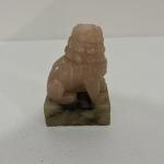 Chinese Hand Carved Soapstone Foo Dog Figurine