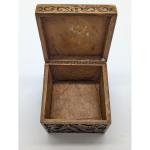 Vintage Chinese Soapstone Trinket Box with Dragon Design