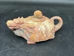 Chinese Dragon Soapstone Teapot Incense Burner