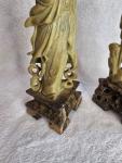 Mid-Century Chinese Soapstone Figurine Set