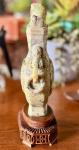 Chinese Soapstone Vase with Foo Dog Finial