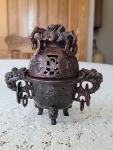 Vintage Chinese Soapstone Incense Burner with Details