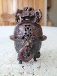 Vintage Chinese Soapstone Incense Burner with Details