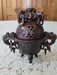 Vintage Chinese Soapstone Incense Burner with Details