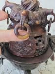 Vintage Chinese Soapstone Incense Burner with Details