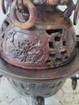 Vintage Chinese Soapstone Incense Burner with Details