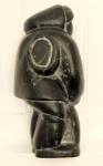 1960s Inuit Soapstone Sculpture "Hunter with Seal