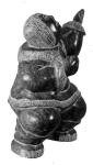 Detailed Vintage Inuit Soapstone Eskimo Carving