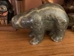 Inuit Bear Soapstone Carving by William Luke