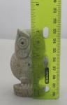 Soapstone Owl Figurine - Hand Carved, 3 Inches