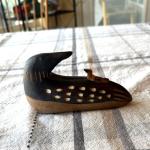 Inuit Loon Soapstone Sculpture - Vintage Hand-Carved