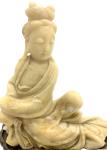 Vintage Chinese Guanyin Soapstone Carving