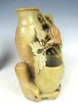 Chinese Soapstone Carved Urn Set - 3 Pieces