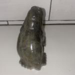 Inuit Carved Grey Soapstone Walrus Figurine