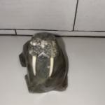 Inuit Carved Grey Soapstone Walrus Figurine