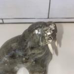 Inuit Carved Grey Soapstone Walrus Figurine