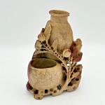 Hand Carved Chinese Soapstone Vase Sculpture 7