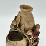 Hand Carved Chinese Soapstone Vase Sculpture 7