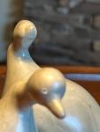 Hand Carved Snow Geese Soapstone Sculpture