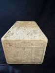 Soapstone Trinket Box with Chinese Carvings