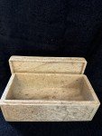 Soapstone Trinket Box with Chinese Carvings