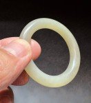 Qing Dynasty Antique Carved Nephrite Jade Ring