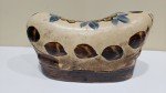 Vintage Chinese Soapstone Cat Pillow Carving