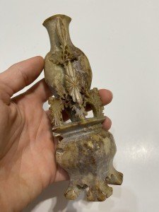 Chinese Soapstone Vase Figurine Carving