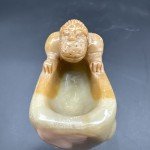 Lion Design Antique Chinese Soapstone Inkwell