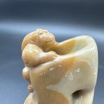 Lion Design Antique Chinese Soapstone Inkwell