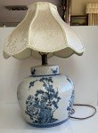 Qing Dynasty Blue & White Porcelain Table Lamp