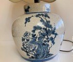 Qing Dynasty Blue & White Porcelain Table Lamp